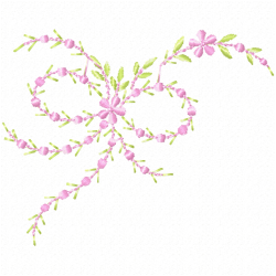 Flowers And Tree Embroidery Design 12